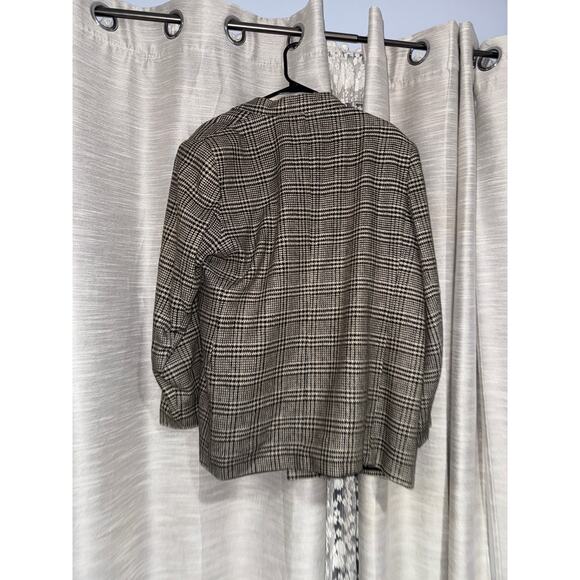 Ann May woven plaid silk blazer size 14 - Picture 4 of 9